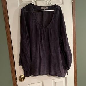 Purple shirt by FLAX.  Size 3G.  Good condition